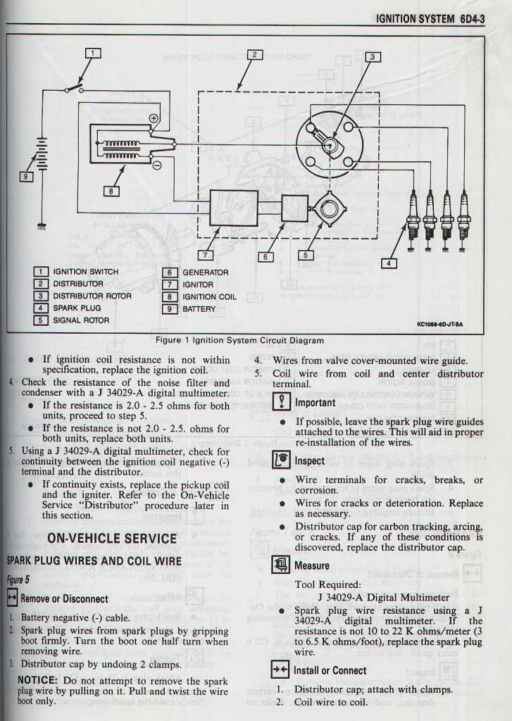 Ignition system circuit diagram
