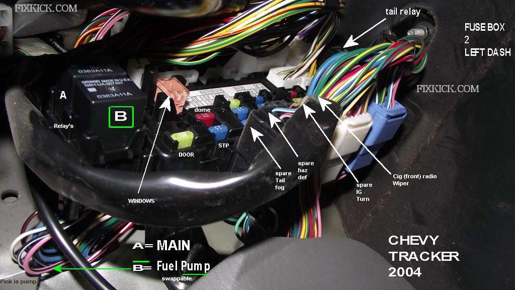 How to test for spark 95 sidekick fuse box diagram suzuki 