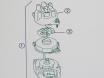 Drawing from Sekido of distributor and rotor parts in a G16A 1,6L 8V vitara European 96 model..