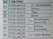 Reference numbers fron Sekido Japanese parts..